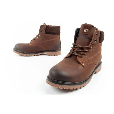 14. Wrangler Arch men's boots, Chelsea boots, elegant leather, dark brown