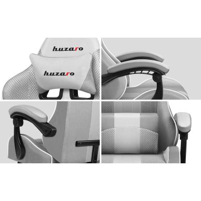 34. Huzaro Force 4.7 White Mesh Gaming Chair