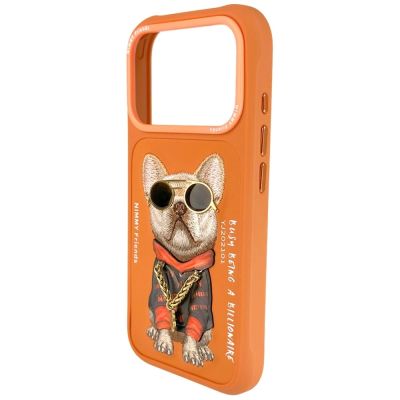 4. Nimmy Glasses Cool Dog iPhone 17 Pro Case - Orange