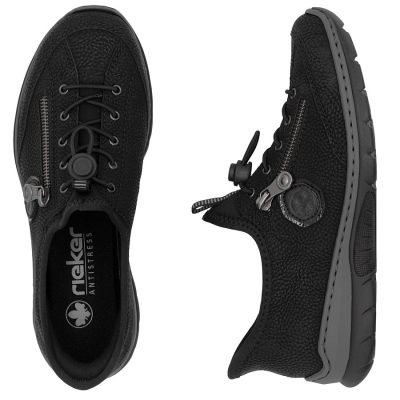 3. Women's black sports shoes Rieker L32F1-00