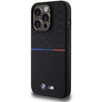 2. BMW M Silicone Pattern MagSafe case for iPhone 15 Pro - black