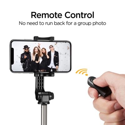 19. Selfie stick Spigen S540W Bluetooth with tripod - black