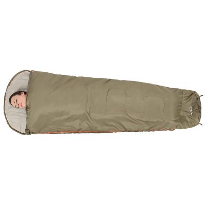 7. MUMMY SLEEPING BAG XXL 230x80/50CM KHAKY REDCLIFFS