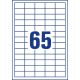 3. Avery 3666 Self-Adhesive Labels Rectangle Permanent White 6500 pcs.