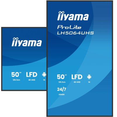 5. Monitor iiyama LH5064UHS-B1AG 50 IN LCD UHD - Flat screen - 127 cm