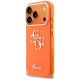 2. Guess IML 4G Script Metal Case for iPhone 17 Pro - Orange
