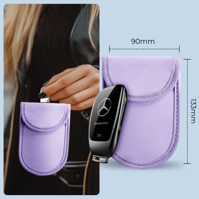 6. Tech-Protect KLR100 RFID Blocking Car Key Case - Purple