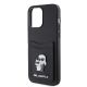 6. Karl Lagerfeld KLHCP15XSAPKCNPK iPhone 15 Pro Max 6.7" black/black hardcase Saffiano Cardslot KC Metal Pin