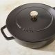 7. STAUB 40511-472-0 Deep Frying Pan with Lid - Black 28 cm