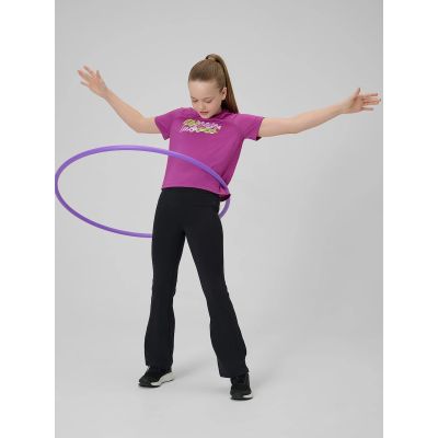 4. Girls' quick-drying sports T-shirt 4F 4FJRSS26TFTSF2386-53S