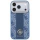 3. Guess 4G with Stripe Round and Classic Logos MagSafe Case for iPhone 17 Pro / 18 Pro - Blue