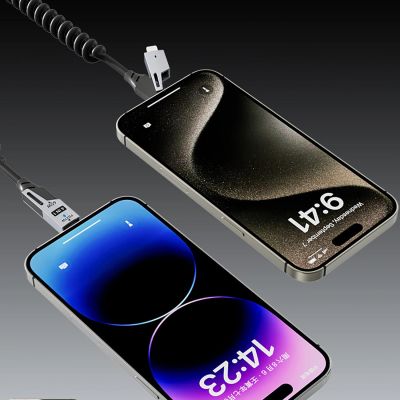 7. Dudao L20 Pro 4-in-1 USB-A / USB-C - Lightning / USB-C Cable - Black