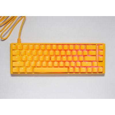 7. Ducky One 3 Yellow SF Gaming Keyboard USB QWERTY US English Yellow