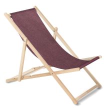 GREENBLUE CLASSIC BEECH DECK CHAIR MELANGE GB183M BURGUNDY