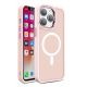 Magnetic Color Matte Case for iPhone 15 Pro Max - pink