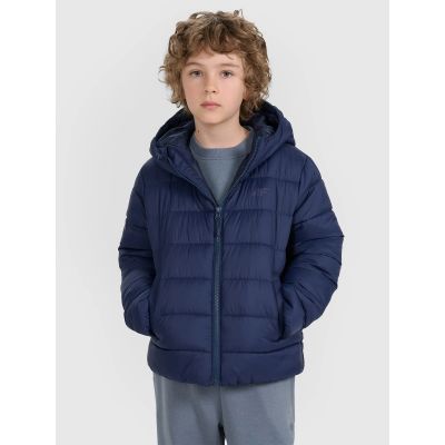 12. Children's down jacket with synthetic filling, unisex, 4F 4FJRAW25TDJAU0804-31S