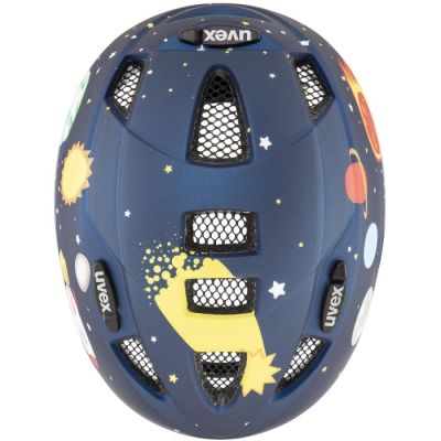 9. Uvex kid 2 cc dk.blue rocket children's bike helmet m.46-52 cm