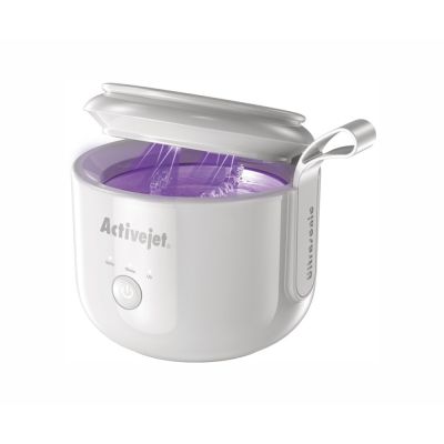 21. Activejet AUC-198 cordless ultrasonic UV cleaner. For dentures, braces, and jewelry, white.