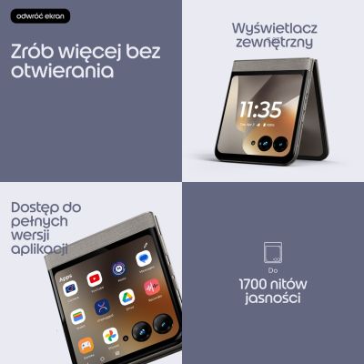 38. Motorola Razr 70 5G 8/256GB Pantone Hematite
