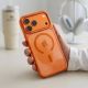 8. Tech-Protect Magmat Magsafe CC Case for iPhone 17 Pro Max / 18 Pro Max - Orange-Transparent