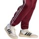 5. Men's adidas Essentials 3-Stripes Fleece Tapered Cuffed Pants Burgundy KY4134