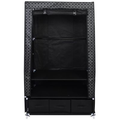 TEXTILE WARDROBE 88x50x160CM ORNAMENT 45245