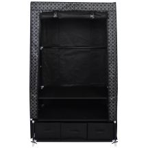TEXTILE WARDROBE 88x50x160CM ORNAMENT 45245