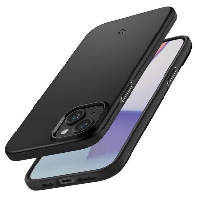 14. Spigen Thin Fit iPhone 15 Case - Black