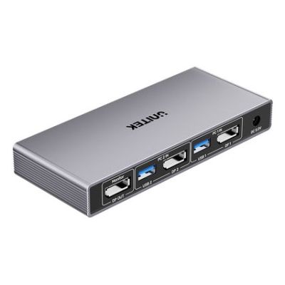 4. Unitek KVM Switch 8K@60Hz USB 3.0 5Gbps DP