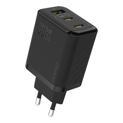2. Dudao A29C 65W GaN Wall Charger + USB-C Cable - Black