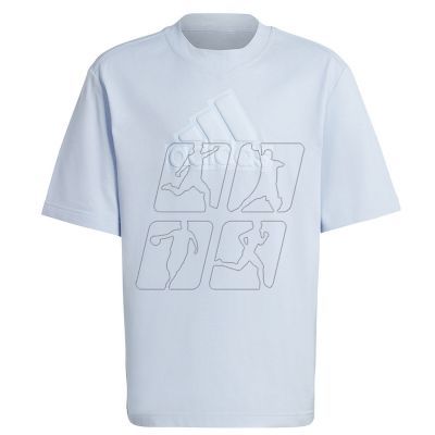 4. T-shirt adidas FI Logo Tee Jr. HR6298