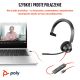 14. Poly Blackwire 3310 Mono Microsoft Teams USB-C Headset