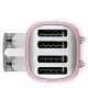 6. Smeg TSF03PKEU toaster 6 4 slots 2000 W Pink