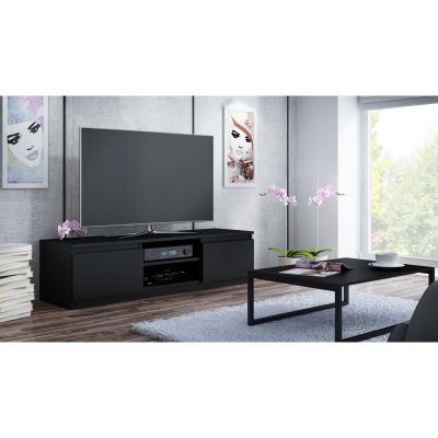 TV STAND 140 MATTE BLACK