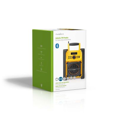 10. Nedis RDFM3100YW radio Workplace Digital Black, Yellow
