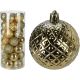 42. DECORATIVE PLASTIC BALL 6CM SET 35 GOLD