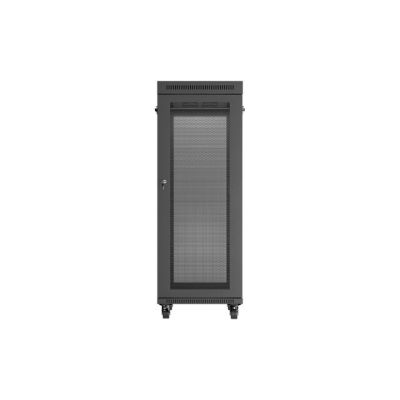 6. 19" 32U 600x1000 black floor-standing rack cabinet with perforated doors LCD Lanberg (Flat Pack)