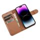 9. iCarer Wallet Case 2in1 Cover iPhone 14 Pro Max Leather Flip Cover Anti-RFID Brown (WMI14220728-BN)