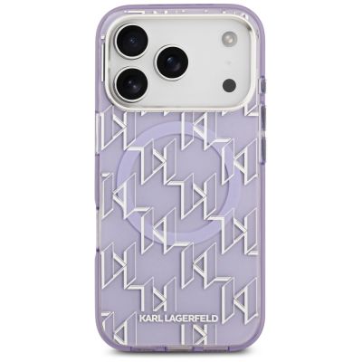 3. Karl Lagerfeld IML KL Monogram MagSafe Case for iPhone 17 Pro - Purple