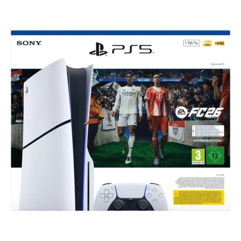 7. Sony PlayStation 5 Slim Disc Edition 1 TB + EA Sports FC 26