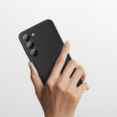 3. Dux Ducis Grit case for Samsung Galaxy S23+ elegant case made of artificial leather black