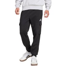 Men's adidas Essentials Feelcozy Fleece Cargo Pants Black JE3820