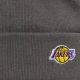 3. New Era NBA LA Los Angeles Lakers Mini Logo Dark Grey Cuff Knit Beanie - 60691118