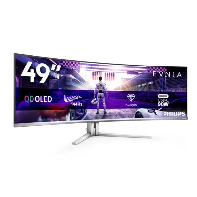 20. Philips Evnia 8000 49M2C8900L/00 computer monitor 124.2 cm (48.9") 5120 x 1440 px Dual QHD QD-OLED White