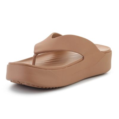 3. CROCS GATAWAY PLATFORM FLIP MILK CHOCOLATE 209410-2JJ