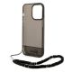 6. Guess Translucent Pearl Strap Case for iPhone 14 Pro - Black