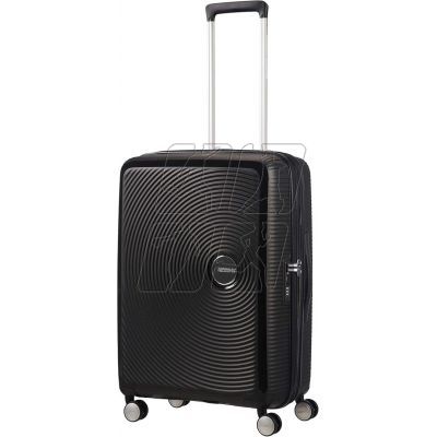 7. American Tourister Soundbox EXP Medium Suitcase - Bass Black