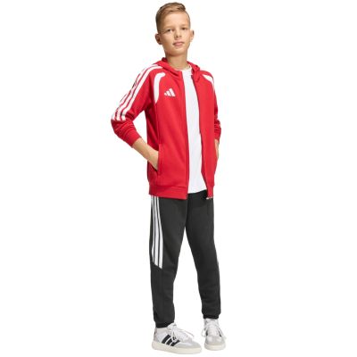 7. adidas Tiro 26 League Sweat Full Zip Hoodie for Kids Red KF9101