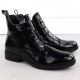 3. Women's patent leather black ankle boots S.Barski HY52-527