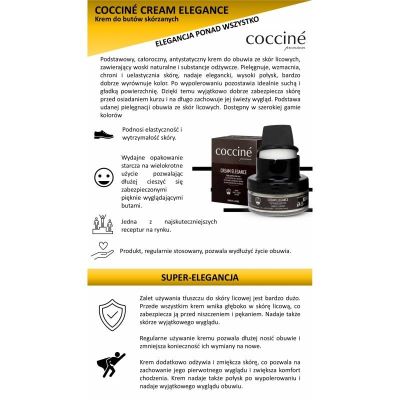 5. CREAM ELEGANCE Coccine Medium Brown Shoe Care Cream